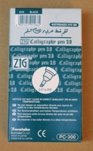 Left oblique black marker, box of 12