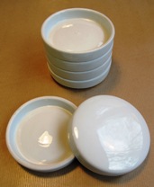 Porcelain palette w/5 stackable buckets 