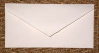 Laid ivory envelope